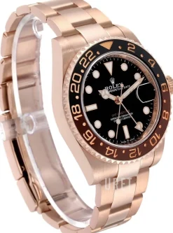 Gmt-Master Ii Root beer Svart/18 karat roséguld Ø40 mm