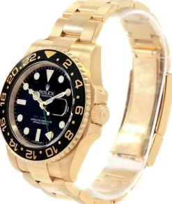 GMT-Master II Svart/18 karat gult guld Ø40 mm