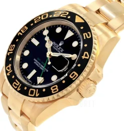 GMT-Master II Svart/18 karat gult guld Ø40 mm