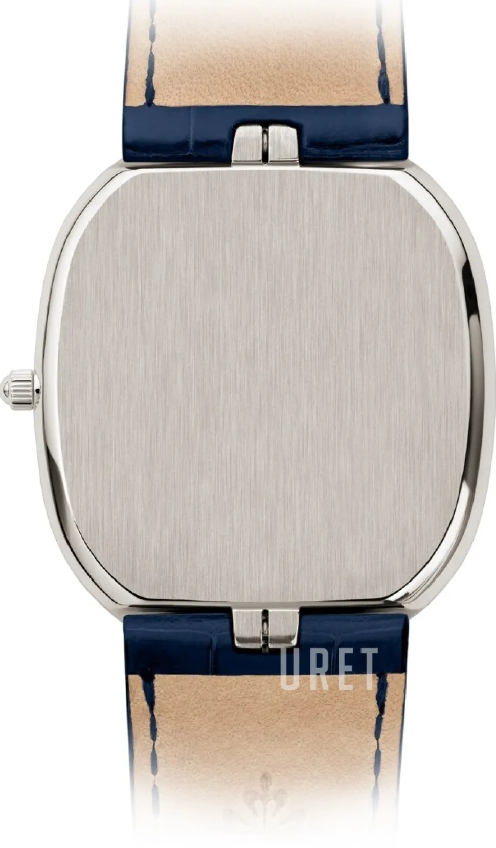 Golden Ellipse Blå/Läder 35.6x31.1 mm