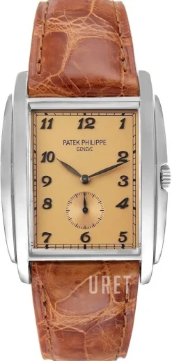 Gondolo Art Deco Rosa/Läder 43x33 mm