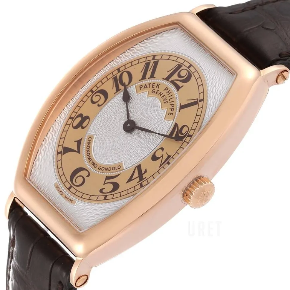 Gondolo Silverfärgad/Läder 42x32 mm