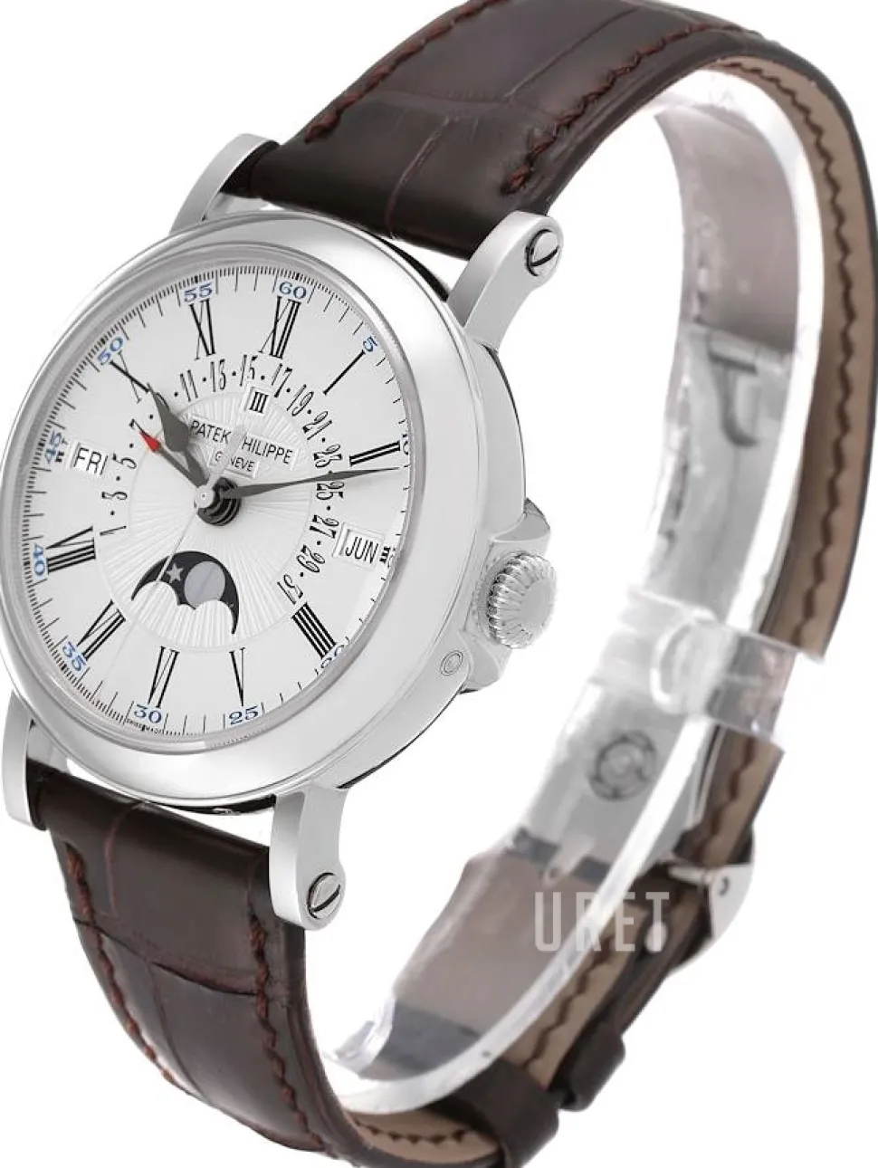 Grand Complications Silverfärgad/Läder Ø38 mm