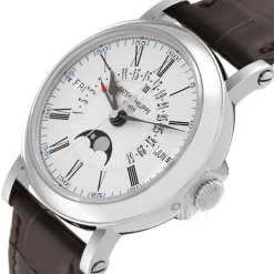 Grand Complications Silverfärgad/Läder Ø38 mm