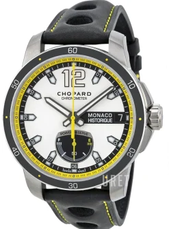 Grand Prix de Monaco Historique Silverfärgad/Läder Ø44.5 mm