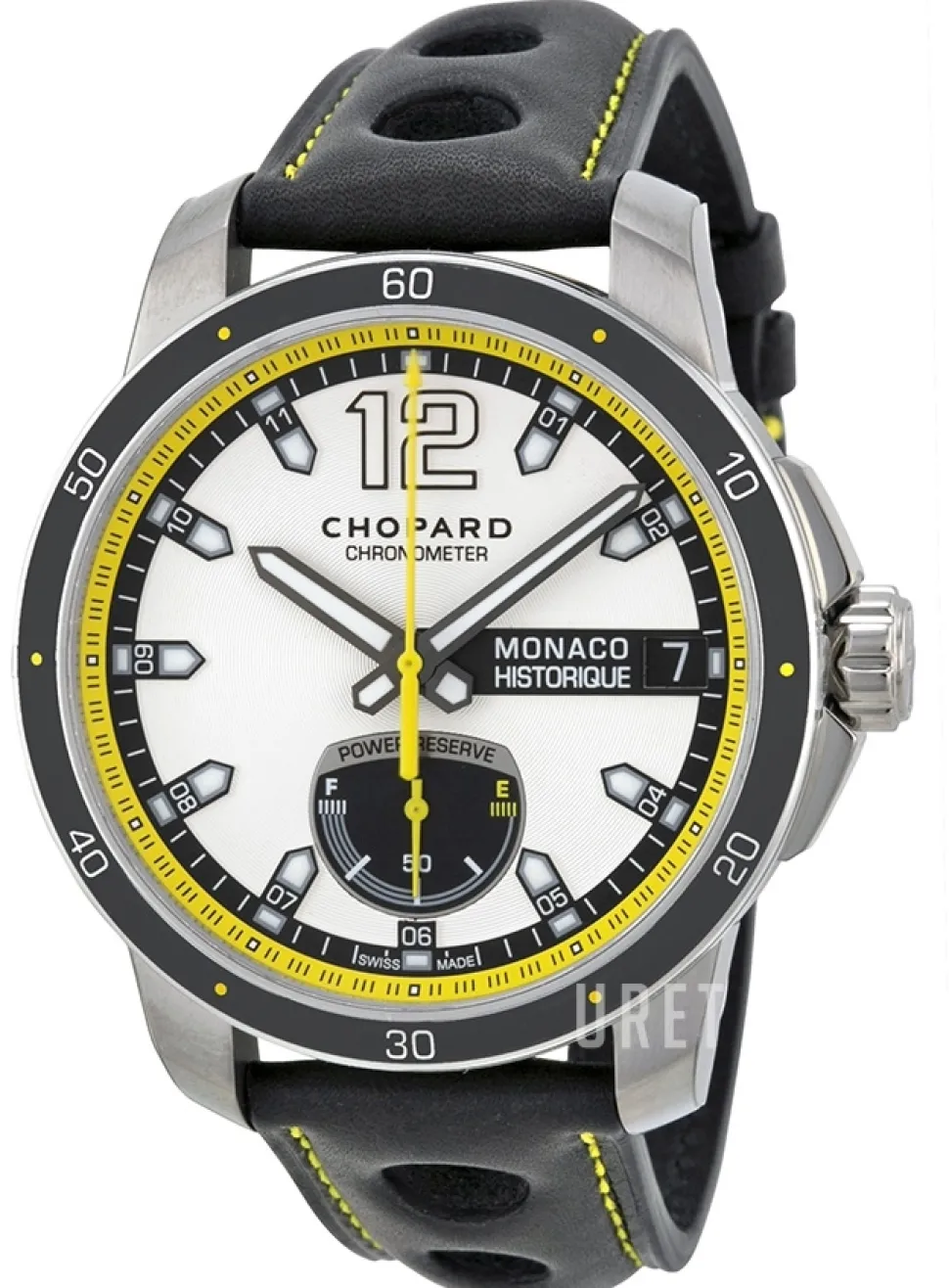 Grand Prix de Monaco Historique Silverfärgad/Läder Ø44.5 mm