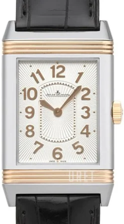 Grande Reverso Lady Ultra Thin 18-carat Pink Gold/Stainless Steel Silverfärgad/Läder