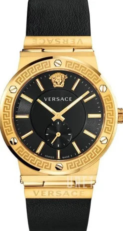 Greca Svart/Läder Ø41 mm