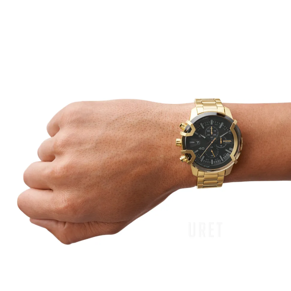 Griffed Svart/Guldtonat stål Ø48 mm