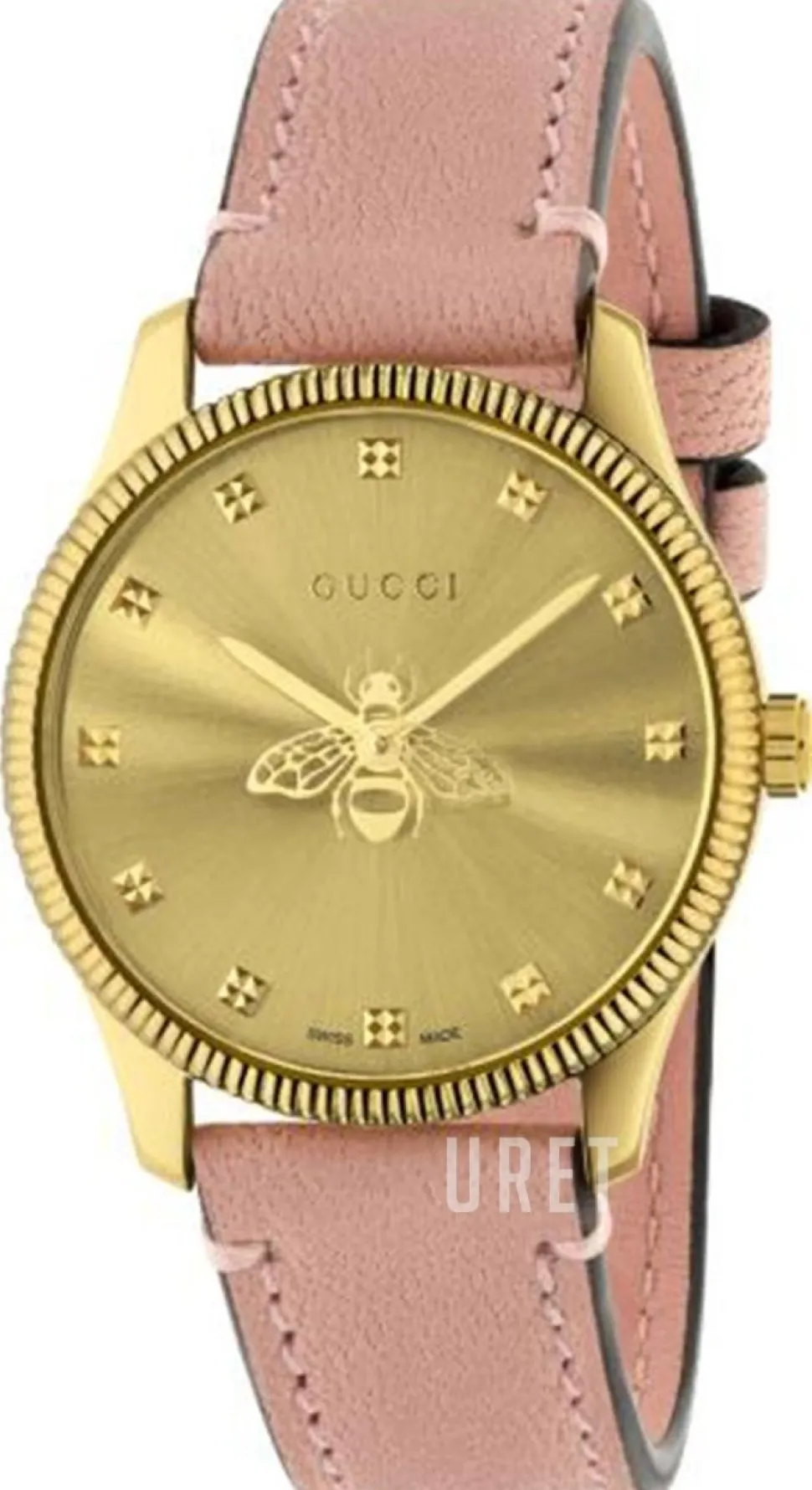G-Timeless Guld/Läder Ø29 mm