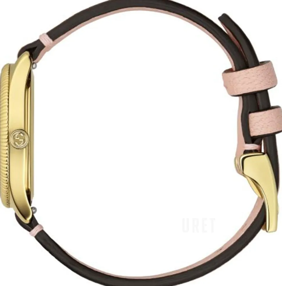 G-Timeless Guld/Läder Ø29 mm