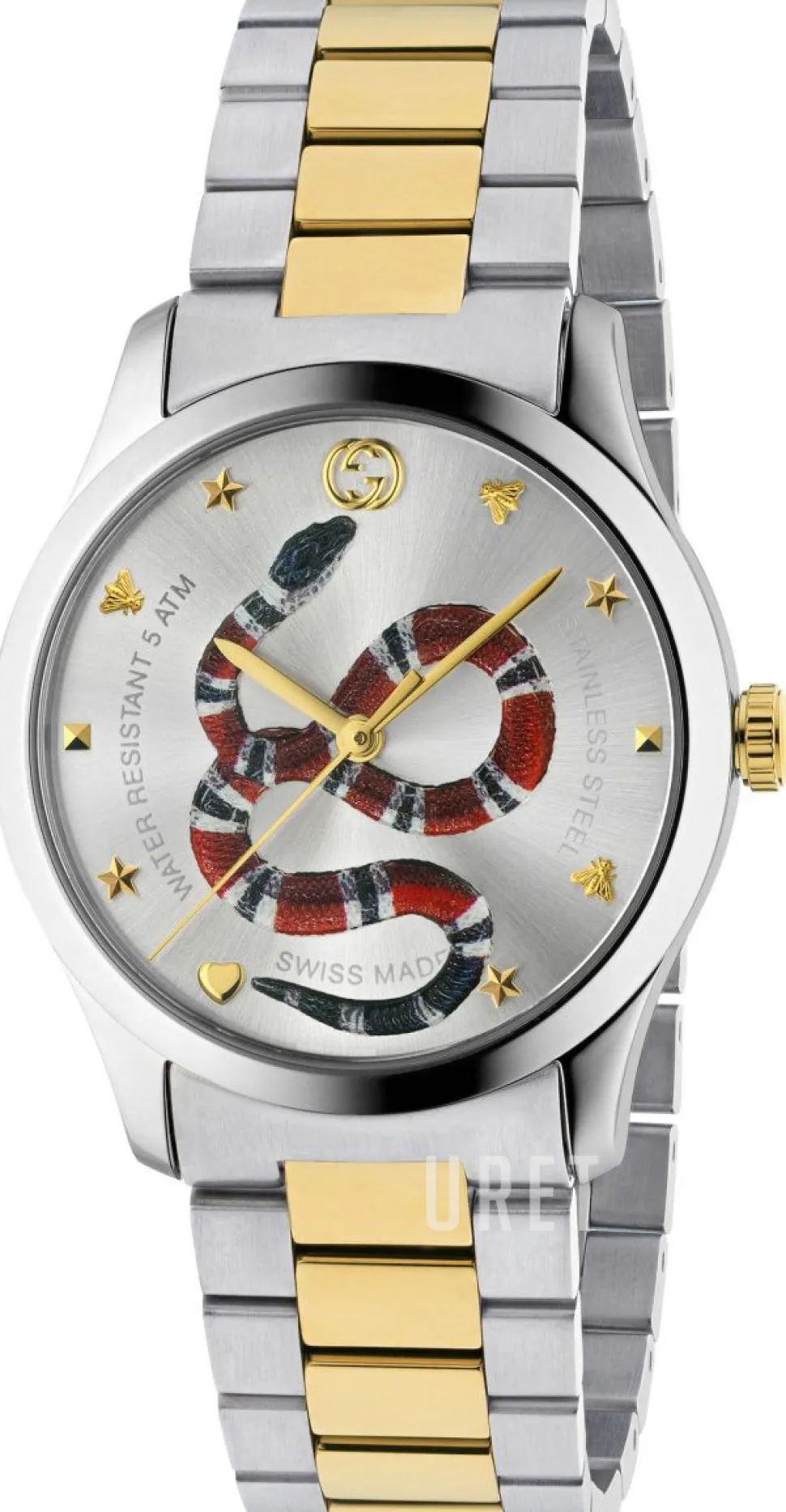 G-Timeless Silverfärgad/Gulguldtonat stål Ø38 mm