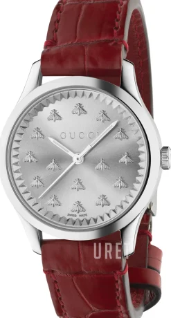 G-Timeless Silverfärgad/Läder Ø32 mm