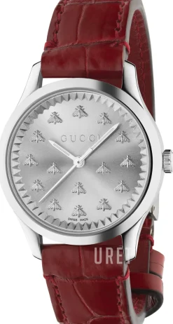 G-Timeless Silverfärgad/Läder Ø38 mm