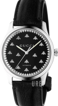 G-Timeless Svart/Läder Ø42 mm