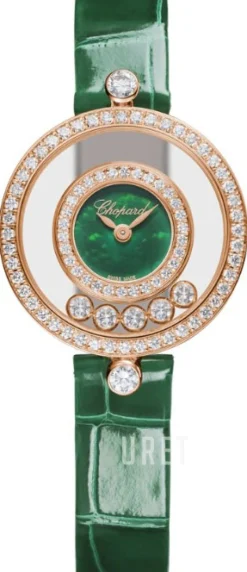 Happy Diamonds Grön/Läder Ø25.8 mm