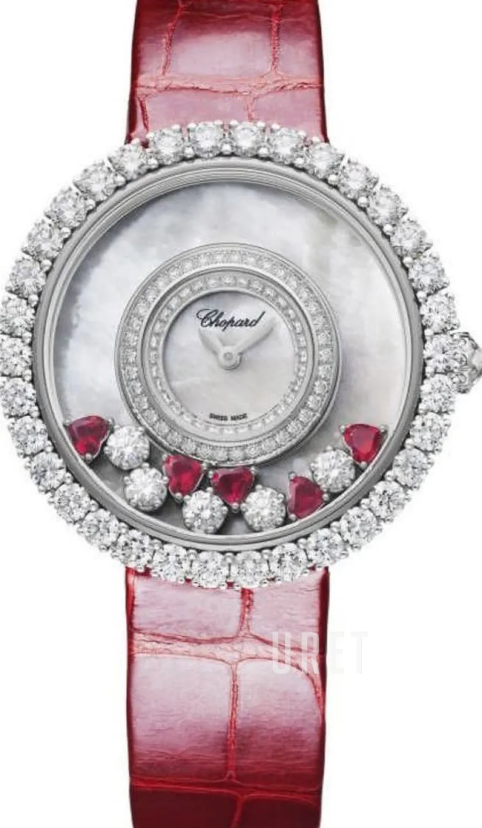 Happy Diamonds Vit/Läder Ø37.7 mm