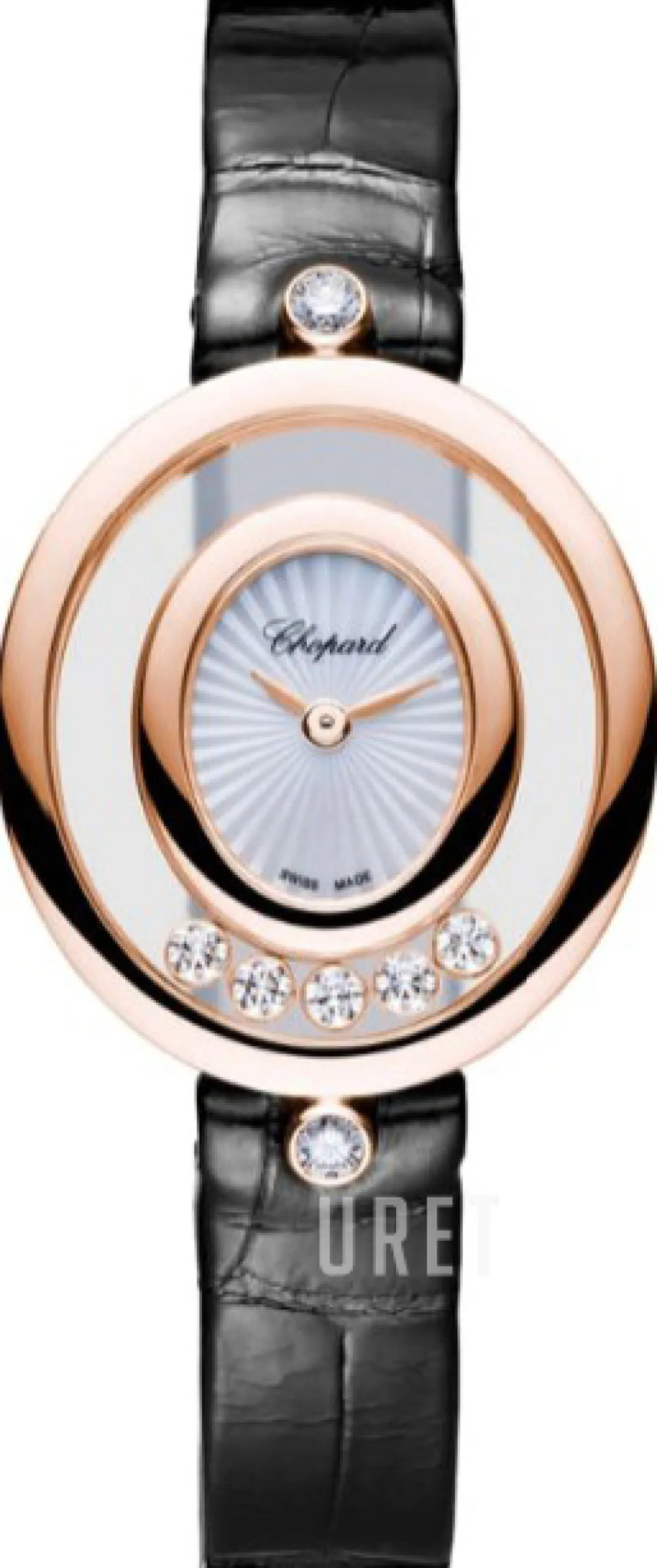 Happy Diamonds Vit/Läder Ø25.8 mm