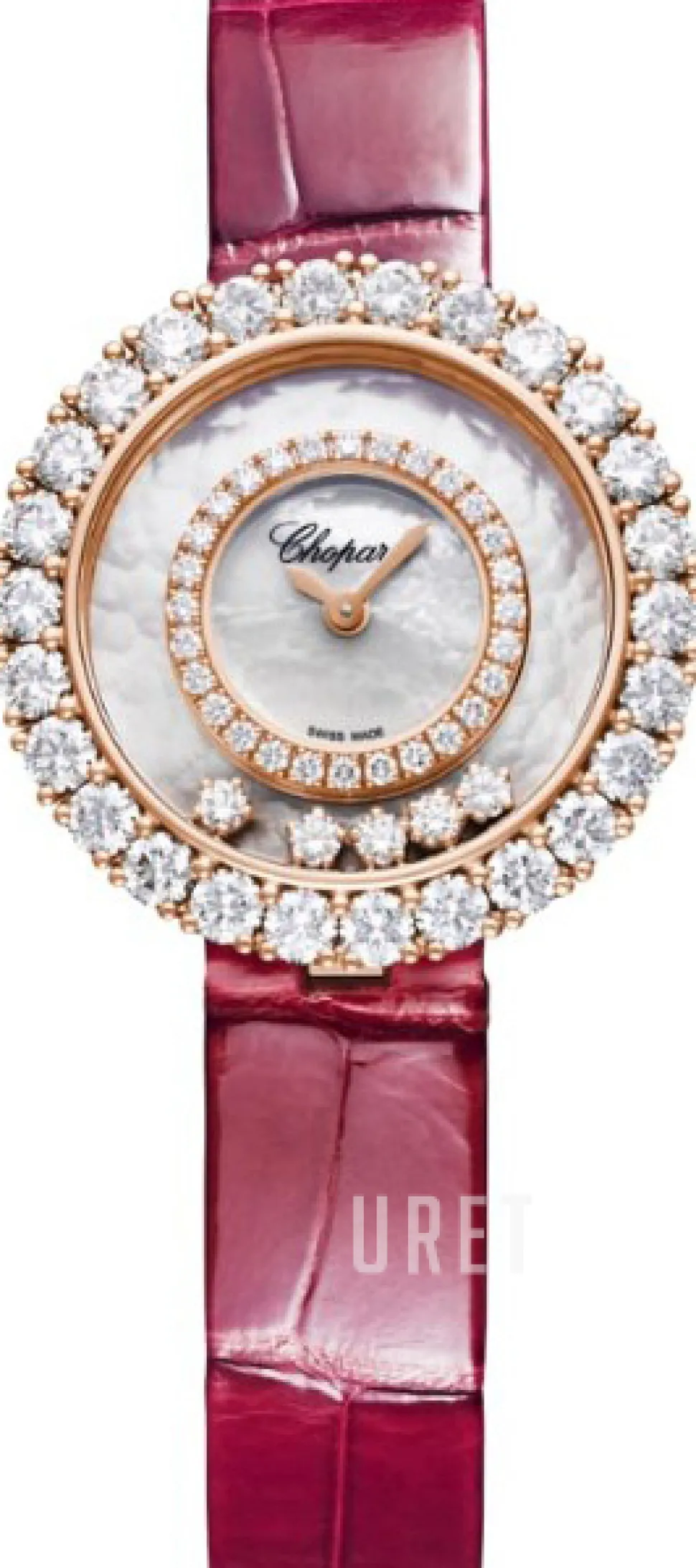 Happy Diamonds Vit/Läder Ø28.6 mm