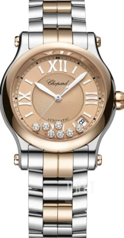 Happy Sport Roséguldstonad/18 karat roséguld Ø36 mm