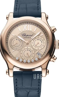 Happy Sport Roséguldstonad/Läder Ø40 mm