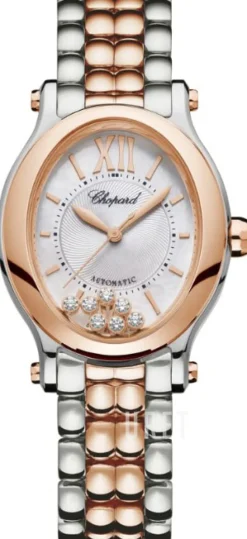 Happy Sport Silverfärgad/18 karat roséguld Ø29 mm