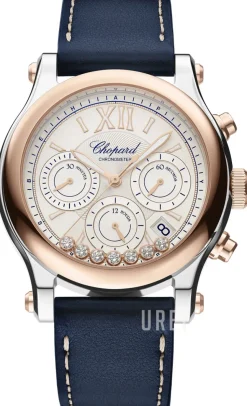 Happy Sport Silverfärgad/Läder Ø40 mm