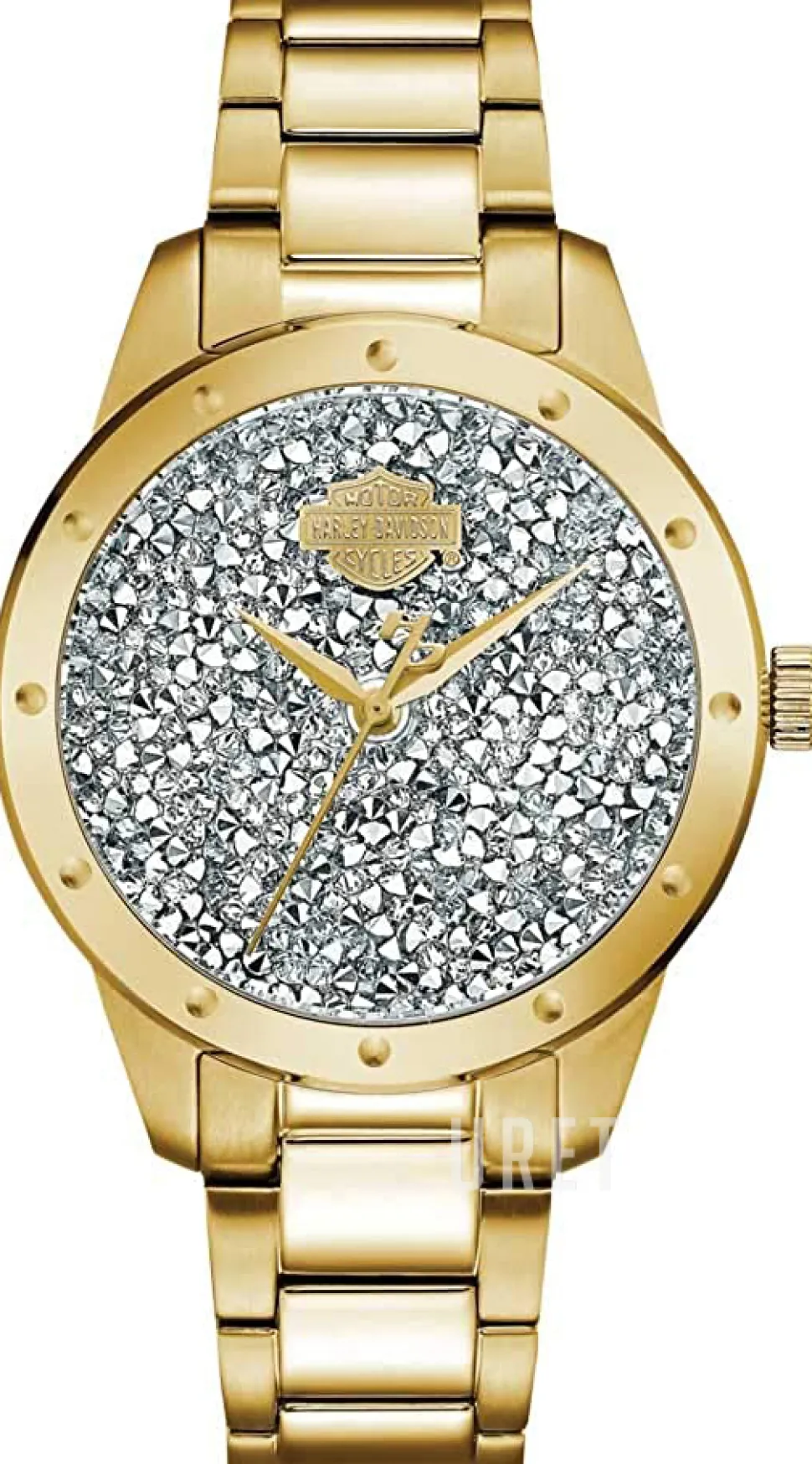 Harley-Davidson Silverfärgad/Gulguldtonat stål Ø35 mm