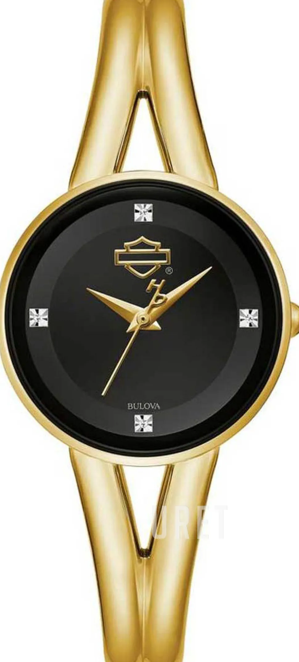 Harley-Davidson Svart/Gulguldtonat stål Ø30 mm