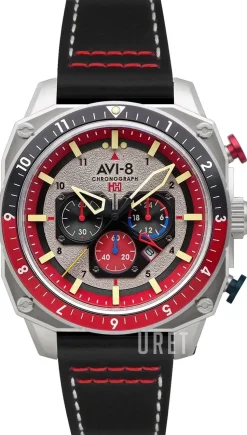 Hawker Hunter Grå/Läder Ø43 mm