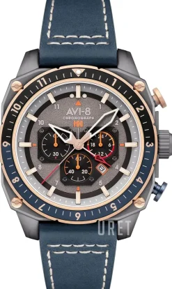 Hawker Hunter Grå/Läder Ø43 mm