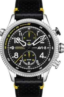 Hawker Hunter Svart/Läder Ø44 mm