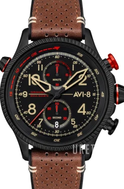 Hawker Hunter Svart/Läder Ø44 mm