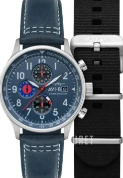 Hawker Hurricane Blå/Läder Ø43.5 mm