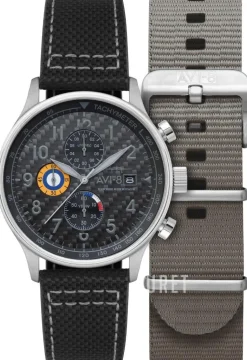 Hawker Hurricane Grå/Läder Ø43.5 mm