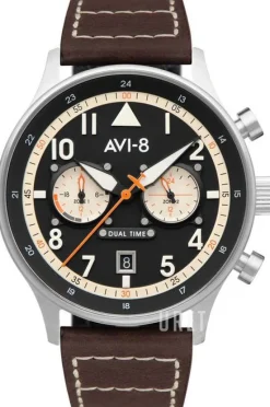 Hawker Hurricane Svart/Läder Ø43 mm