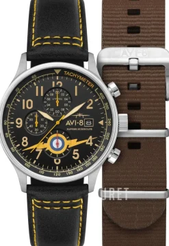 Hawker Hurricane Svart/Läder Ø43.5 mm