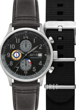 Hawker Hurricane Svart/Läder Ø43.5 mm