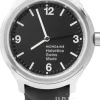 Helvetica Svart/Läder Ø34 mm