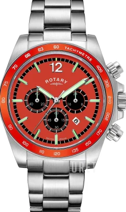 Henley Orange/Stål Ø41 mm