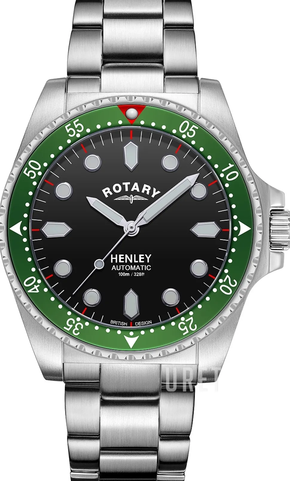 Henley Svart/Stål Ø42 mm