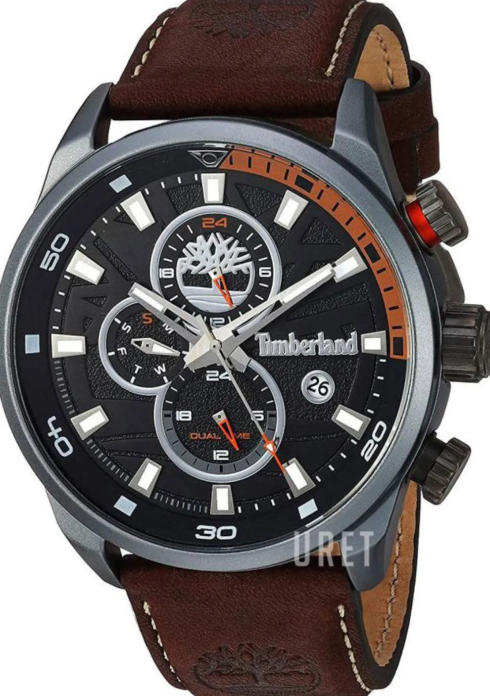 Henniker Svart/Läder Ø46 mm