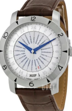 Heritage Silverfärgad/Läder Ø43 mm