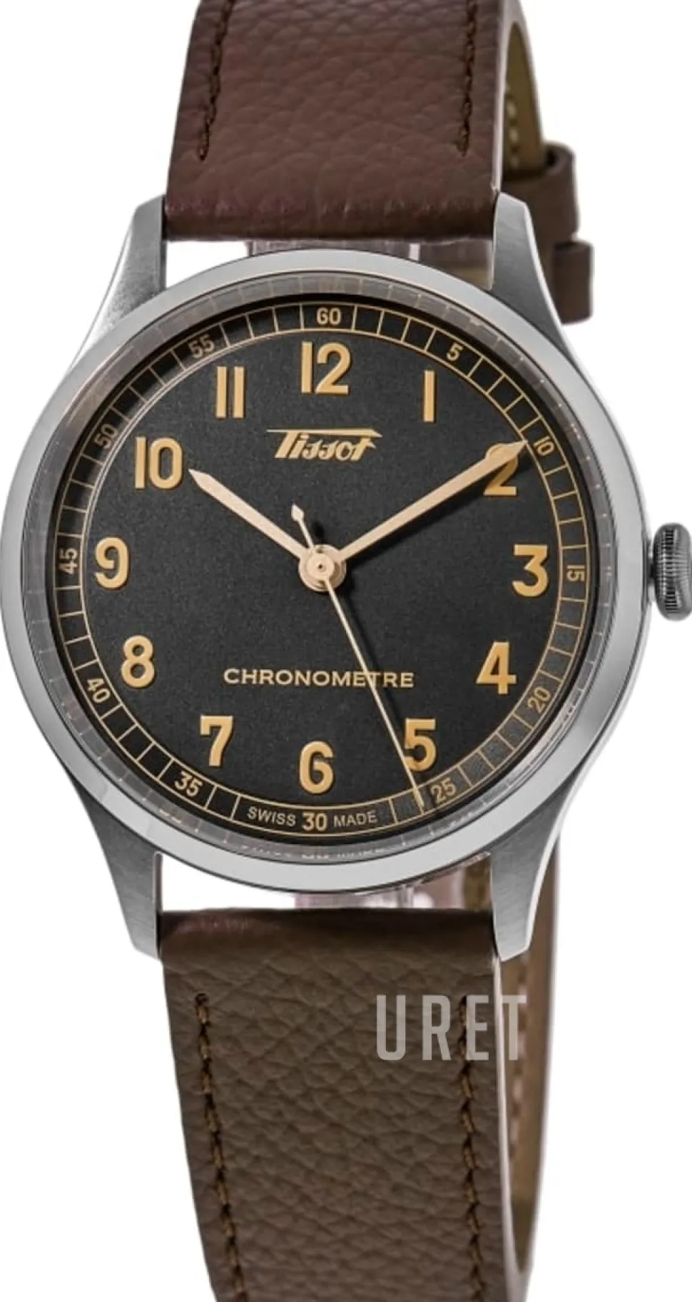 Heritage Svart/Läder Ø39 mm