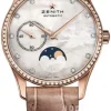 Heritage Ultra Thin Lady Moonphase Vit/Läder Ø33 mm