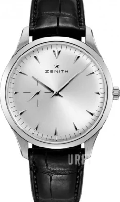 Heritage Ultra Thin Silverfärgad/Läder Ø40 mm