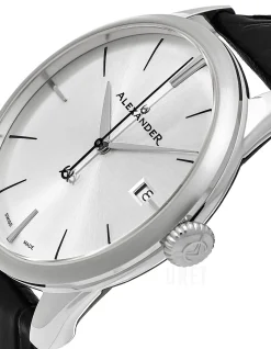 Heroic Silverfärgad/Läder Ø40 mm