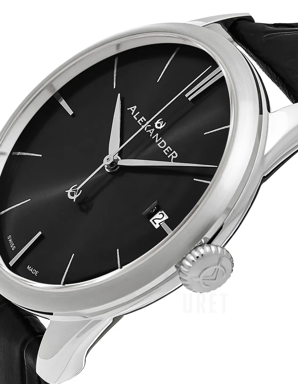 Heroic Svart/Läder Ø40 mm