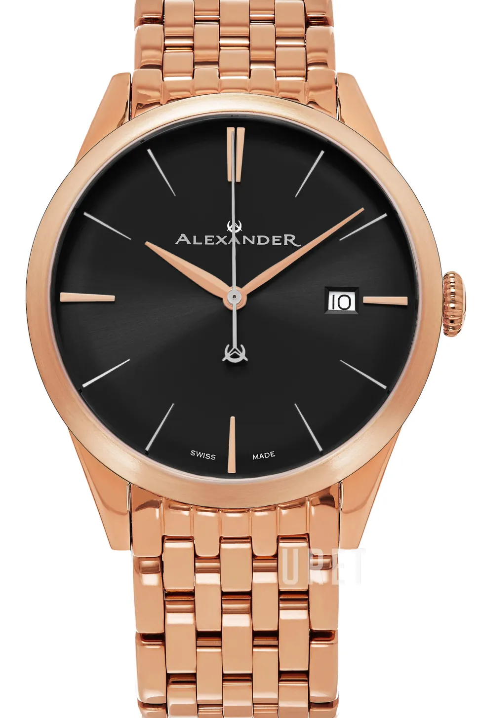 Heroic Svart/Roséguldstonat stål Ø40 mm