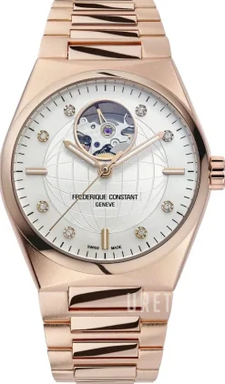 Highlife Ladies Automatic Heat Beat Vit/Roséguldstonat stål Ø34 mm